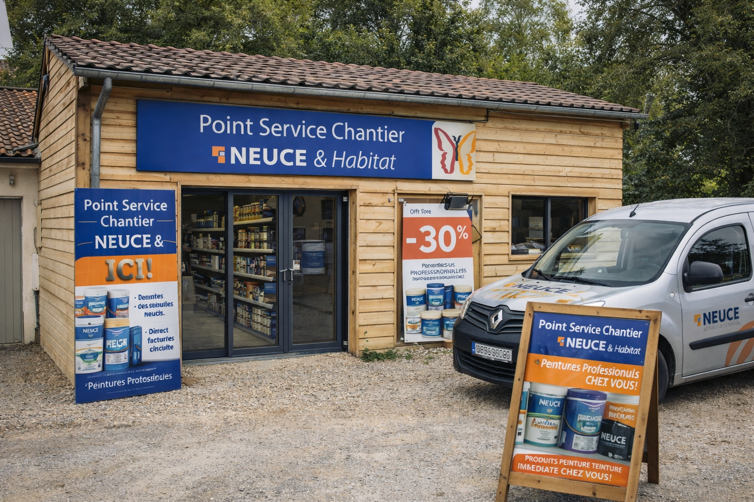 Façade - Point Service Chantier