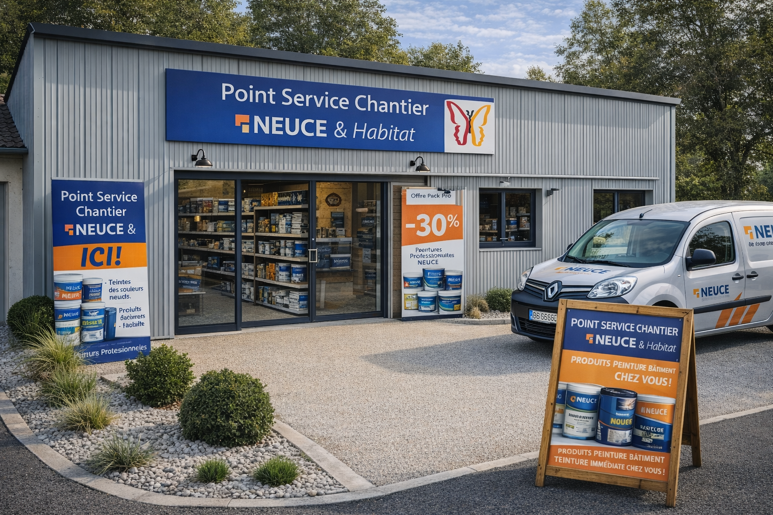 Façade - Point Service Chantier